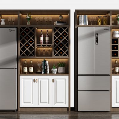 现代北欧酒柜组合