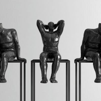 现代人物雕塑组合