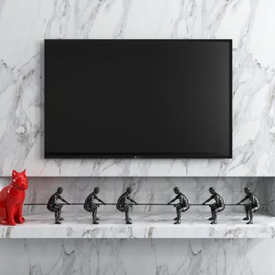 现代人物雕塑摆件  猫咪 猫