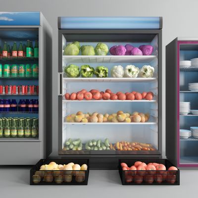 现代碗柜 蔬菜柜 饮料柜 消毒柜