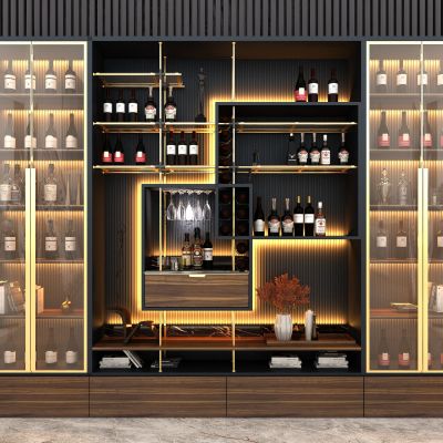 现代轻奢酒柜组合