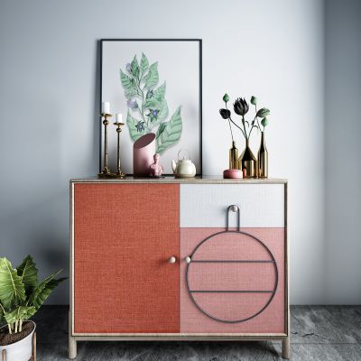 现代装饰柜摆件