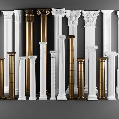 简欧罗马柱 欧式柱子 柱头