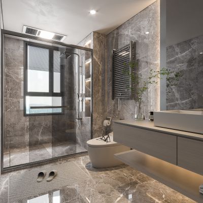 现代卫生间SU模型