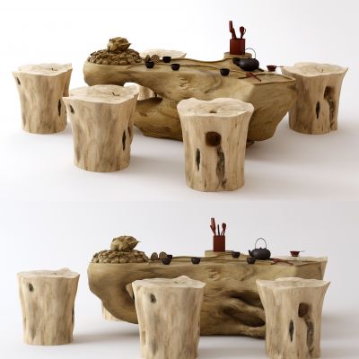 中式根雕茶几 功夫茶几