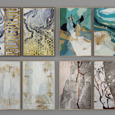 抽象挂画组合 艺术挂画
