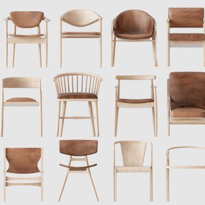 新中式单椅子组合