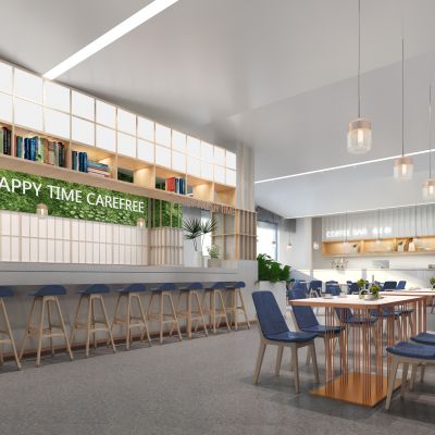 现代主题水吧 咖啡吧