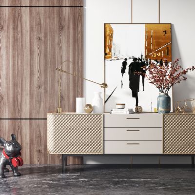 现代轻奢边柜 玄关柜