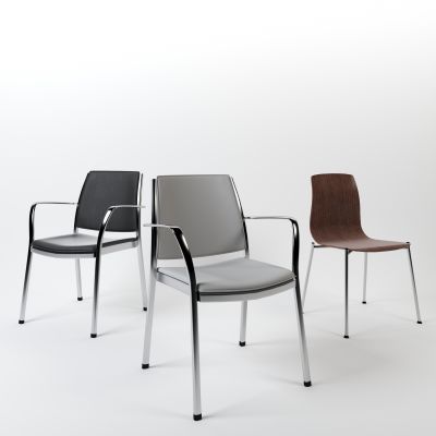 现代办公椅组合 现代办公椅 餐椅 休闲椅 皮革单椅  实木单椅