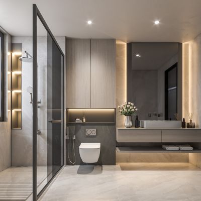 现代卫生间SU模型