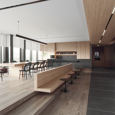 现代办公室茶水间