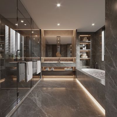 现代别墅卫生间