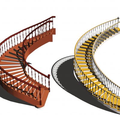 欧式风格旋转楼梯