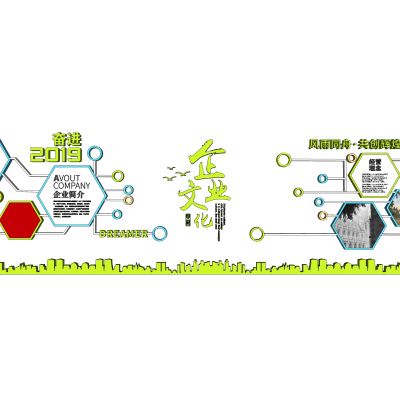 现代文化墙 医学院文化墙 企业文化墙
