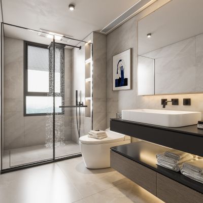 现代卫生间SU模型