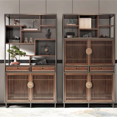 新中式风格书柜