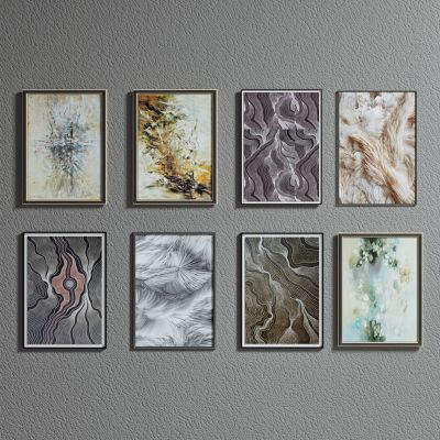 现代挂画组合