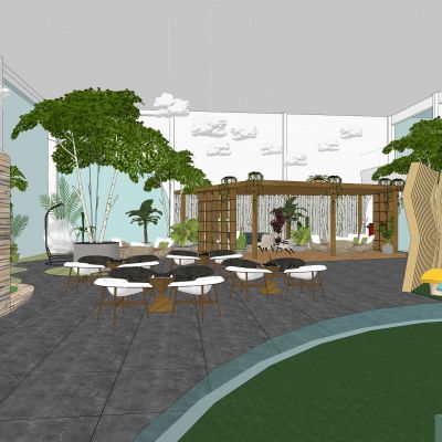 现代风幼儿园活动中心