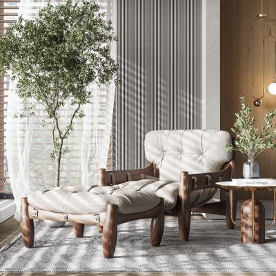 侘寂風(fēng)休閑椅