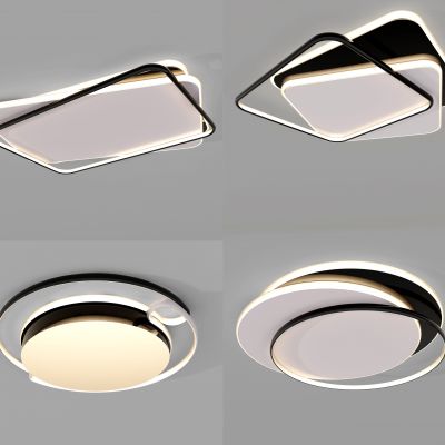 现代圆形方形吸顶灯