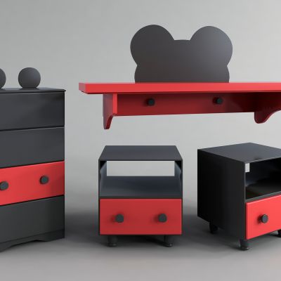 现代儿童柜 隔板