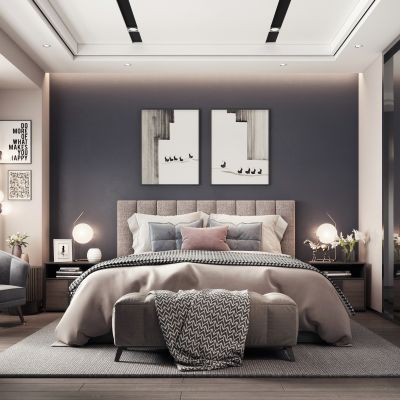 现代轻奢卧室
