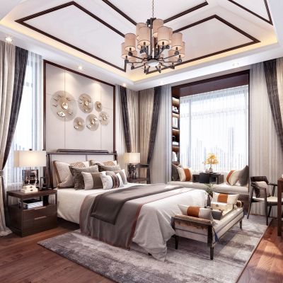 新中式主卧室