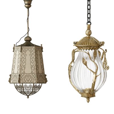 美式铁艺吊灯
