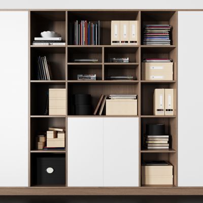 现代办公文件柜柜子 文件夹 杂志 书 箱子