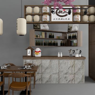 新中式水吧台