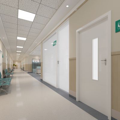 医院走廊过道3D模型