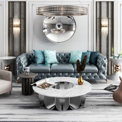 简欧背景墙 沙发