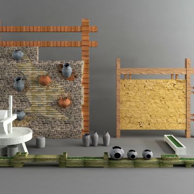 现代景观小品3D模型