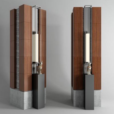 新中式柱子 雕塑