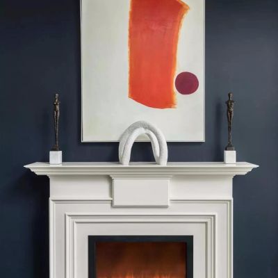 现代壁炉 饰品摆件挂画组合