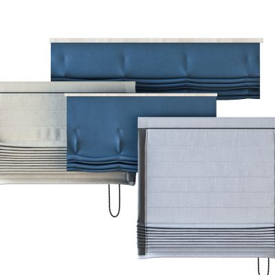 简欧布匹窗帘组合