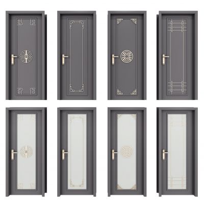 新中式房门卫生间门组合