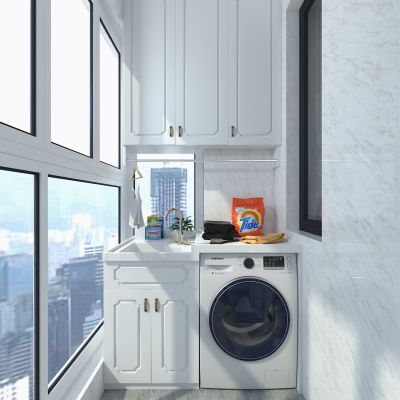 现代阳台洗衣机