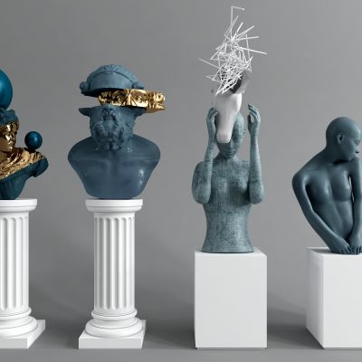 后现代雕塑组合