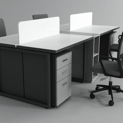 现代员工办公桌椅