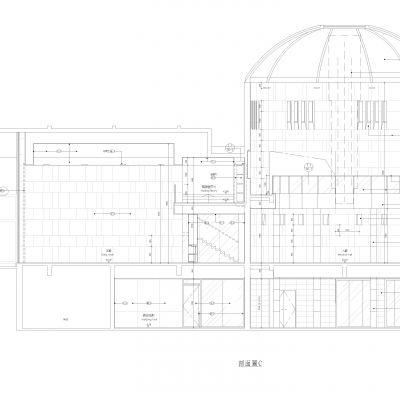 梁志大型天家居空间办公施工图