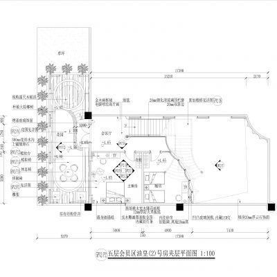 高端会所桑拿豪华房施工图