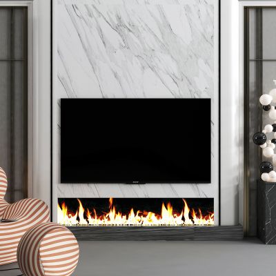 简欧电视背景墙 雕塑