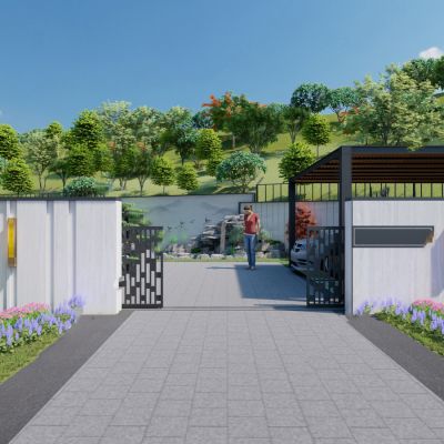 新中式室外庭院