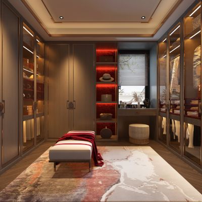 新中式轻奢衣帽间