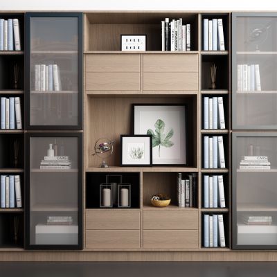 北欧书柜组合