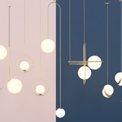 现代金属球形吊灯