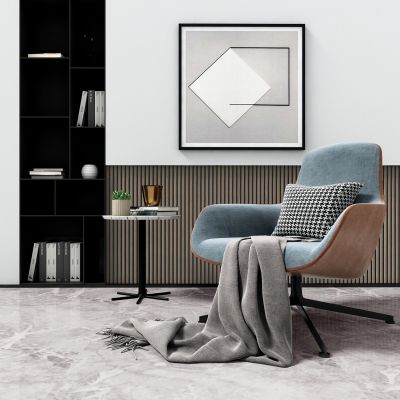 现代休闲沙发椅 休闲椅 画