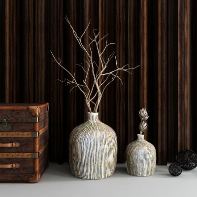 新中式皮箱干枝